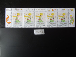 2021 FRANCE HAUT DE FEUILLE ILLUSTRÉ DE 5 TIMBRES 1,08 " LE PETIT PRINCE 75 ANS  " 1946 - 2021 Neuf** Gommés - Neufs