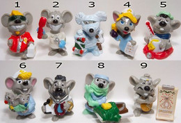 Ferrero Kinder Surprise Mouse Doctors Mouse Doktors 2011 Mausärzte DC119-127 Toys From Egg RARE! - Diddl