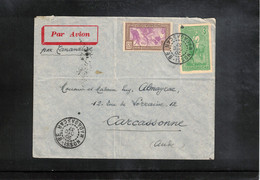 Madagascar 1937 Interesting Airmail Letter Via Tananarive To France - Briefe U. Dokumente