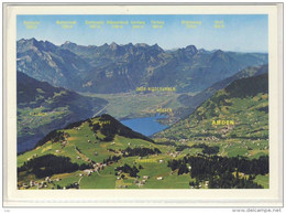 AMDEN Kurort - Mit Walensee, Linthebene, Glarner U. Schwyzer Alpen, Flugaufnahme -  2000, Nice Stamp - Amden