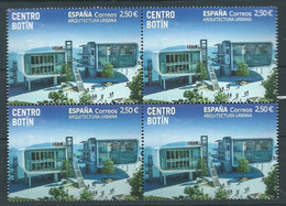 ESPAGNE SPANIEN SPAIN ESPAÑA 2021 URBAN ARCHITECTURE: BOTÍN CENTER BLOCK 4V MNH ED 5476 MI 5525 YT 5231 SC 4504 SG 5476 - Unused Stamps