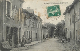 .CPA FRANCE 87 "Saint Mathieu, Route De Nontron" - Saint Mathieu