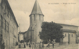 .CPA FRANCE 87 "Saint Mathieu, Route De Piégut" - Saint Mathieu