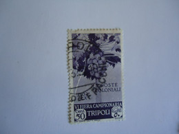 TRIPOLITANIA  ITALY  USED   STAMPS  FRUITS WITH  POSMAK - Tripolitania