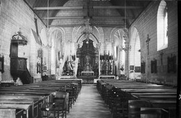 PN - 221 - INDRE ET LOIRE - LIGUEIL - Intérieur De L'Eglise - Original Unique - Plaques De Verre