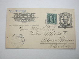 KUBA , 1908 , Ganzsache  Nach Deutschland - Cartas & Documentos