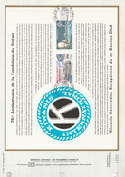 MONACO DOCUMENT FDC 1980 ROTARY ET KIWANIS - Lettres & Documents