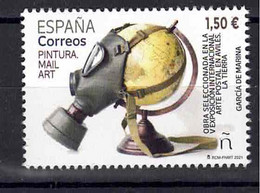 ESPAÑA 2021 ** MNH ED. 5479 PINTURA MAIL ART. AVILES. LA TIERRA - Unused Stamps
