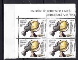 ESPAÑA 2021 ** MNH ED. 5479  PINTURA MAIL ART. AVILES. LA TIERRA BL.4 - Neufs