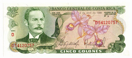 Costa Rica - 5 Colones 1986    +++++++ - Costa Rica
