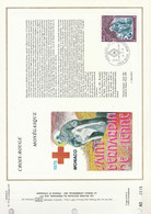 MONACO DOCUMENT FDC 1975 CROIX ROUGE SAINT BERNADIN - Lettres & Documents