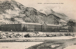 04 Digne Le Lycée De Garçon Sous La Neige - Digne