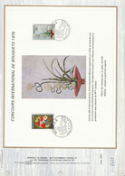 MONACO DOCUMENT FDC 1975 CONCOURS DE BOUQUETS - Lettres & Documents