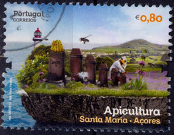 AZZORRE, AZORES, FAUNA, APICOLTURA, 2013, 0,80 €, FRANCOBOLLO USATO Mi:PT AZ589, Yt:PT AZ 579 - Otros & Sin Clasificación