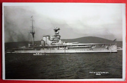 HMS WAR SHIP - RESOLUTION CLASS IN CATTARO, MONTENEGRO 1933 - Warships