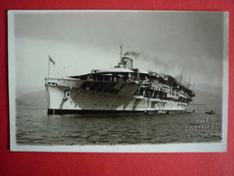 HMS COURAGEUS  IN CATTARO, MONTENEGRO 1928 - Warships