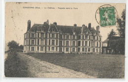 60 Oise Songeons Le Chateau Façade Vers Le Parc 1923 - Songeons