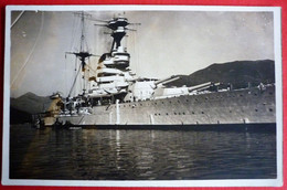 HMS RESOLUTION IN CATTARO, MONTENEGRO, EARLY 1930 - Warships