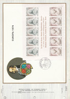 MONACO DOCUMENT FDC 1974 BF EUROPA - Lettres & Documents