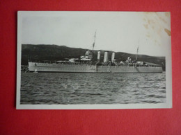 CROATIA , HMS DORSETSHIRE IN CRIKVENICA , EARLY 1930 - Guerra