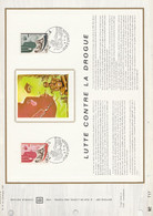 MONACO DOCUMENT FDC 1972 LUTTE CONTRE LA DROGUE - Lettres & Documents