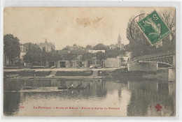 94 Le Perreux Bords De Marne Barque Mairie Et église - Le Perreux Sur Marne