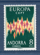 ⭐ Andorre Espagnol - YT N° 64 A ** - Neuf Sans Charnière - 1972 ⭐ - Ungebraucht