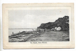 Early Postcard, West Mersea Beach, Tents, People, Landscape, Coastline, 1915. - Colchester
