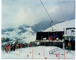 GOLDINGEN Sesselbahn Atzmännig Skifahrer (Foto 9x 11cm) - Goldingen