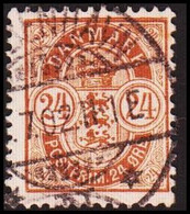 1902. Coat-of Arms. 24 Øre Brown. Extra Large Stamp.  (Michel 39) - JF417860 - Usati