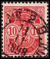 1899. DANMARK  10 øre. With Cancel From Sweden. (Michel 35B) - JF417863 - Usati