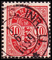 1899. DANMARK  10 øre. With Cancel From Sweden. (Michel 35B) - JF417865 - Usati