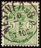 NESTVED JB P 10 1 7 TOG   On 5 ØRE. Train Postmark.  () - JF417875 - Usati