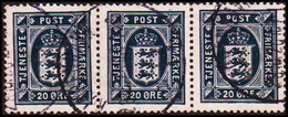 1930. Tjeneste 20 øre. 3-stripe (Michel D19) - JF417917 - Service