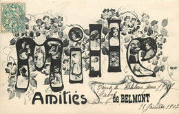 Dép 42 - Photographie - Photo Montage - Femmes - Belmont De La Loire - Mille Amitiés - Bon état Général - Belmont De La Loire