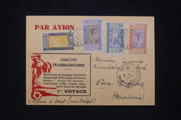 MAURITANIE - Carte Postale Du 1er Voyage Par Avion Transmauritanien En 1946 De St Louis Pour Aïn El Atrouss - L 95138 - Covers & Documents