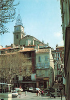 04 Digne La Cathédrale Saint Jérôme Vue De L'avenue Des Monges Voiture Automobile R5 Renault Moto - Digne