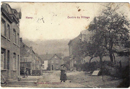 HONY ( Esneux ) : Centre Du Village - Petite Anim. - Circulée En 1917 ( Cachets Allemands ) Desaix Photo Aywaille 2 Scan - Esneux