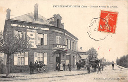 60-ESTREES-SAINT-DENIS- FHÔTEL ET AVENUE DE LA GARE - Estrees Saint Denis