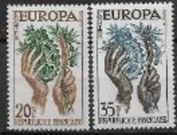 France 1957 Neufs ** N°1122/1123 Europa - 1957