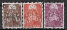 Luxembourg 1957 Neufs ** N°531/533 Europa - 1957