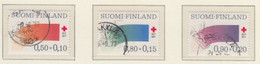 FINLAND USED MICHEL 799/801 100 Jahre Finnisches Rotes Kreuz - Gebraucht