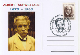 FAMOUS PEOPLE, ALBERT SCHWEITZER, DOCTOR, HUMANIST, PHILOSOPHER, SPECIAL POSTCARD, 2005, ROMANIA - Albert Schweitzer