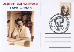 FAMOUS PEOPLE, ALBERT SCHWEITZER, DOCTOR, HUMANIST, PHILOSOPHER, SPECIAL POSTCARD, 2005, ROMANIA - Albert Schweitzer