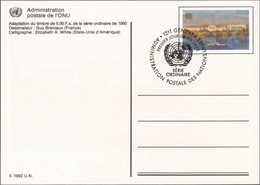 UNO GENF 1992 Mi-Nr. P 8 Postkarte - Ganzsache EST - Brieven En Documenten