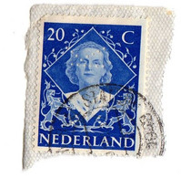 NEDERLAND NETHERLANDS HOLLAND 1955 QUEEN JULIANA Perfin - Unclassified