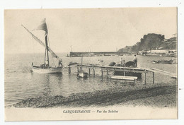 83 Var Carqueiranne Vue Des Salettes Bateau Voilier De Peche 1916 - Carqueiranne