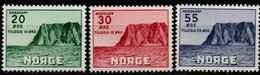 NORDCAP  ARCTIC ARKTIS ARCTIQUE  NORWAY NORGE NORWEGEN 1953 Mi  380 381 382  MH(*)  GEOLOGY GEOGRAPHY - Geografia