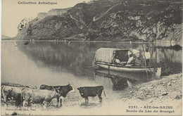 AIX LES BAINS  - SAVOIE - BORD DU LAC DU BOURGET -ANNEE 1907 - Aix Les Bains