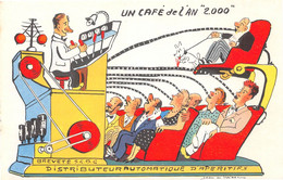 Illustrateur - Jean De PREISSAC - Un Café De L'An 2000 - Distributeur Automatique D'Apéritifs - Ivrognes - Preissac